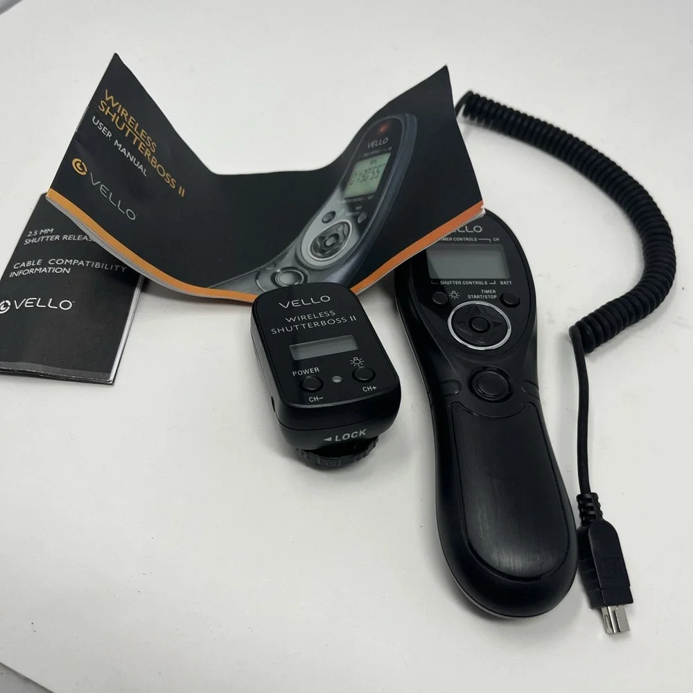 Vello Wireless ShutterBoss‎ II Timer Remote Receiver Camera Shutter Release